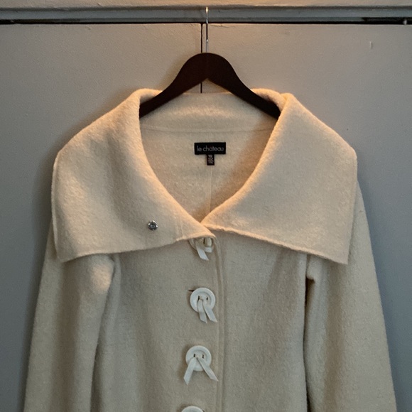 Ivory / Cream wool le chateau Jacket - Picture 3 of 5